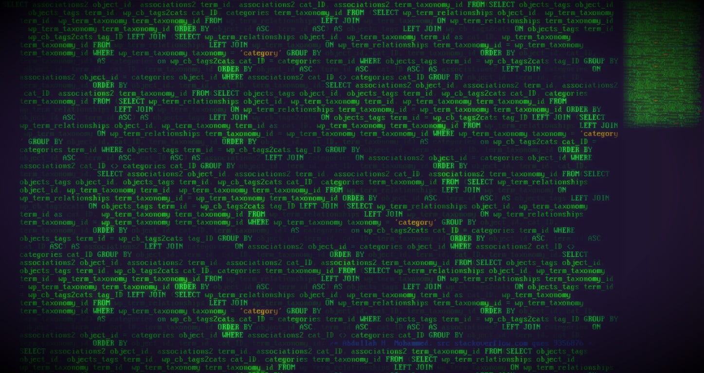text matrix wallpaper SQL computer minimalism syntax highlighting