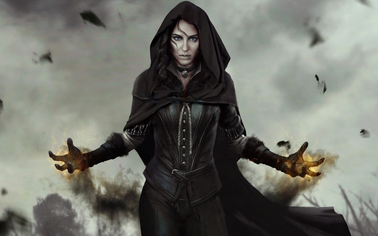 The Witcher 3 Wild Hunt magic girl 2k