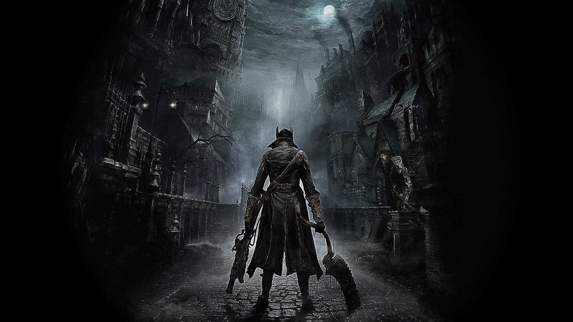 Bloodborne full length fog adult people architecture fear 2k