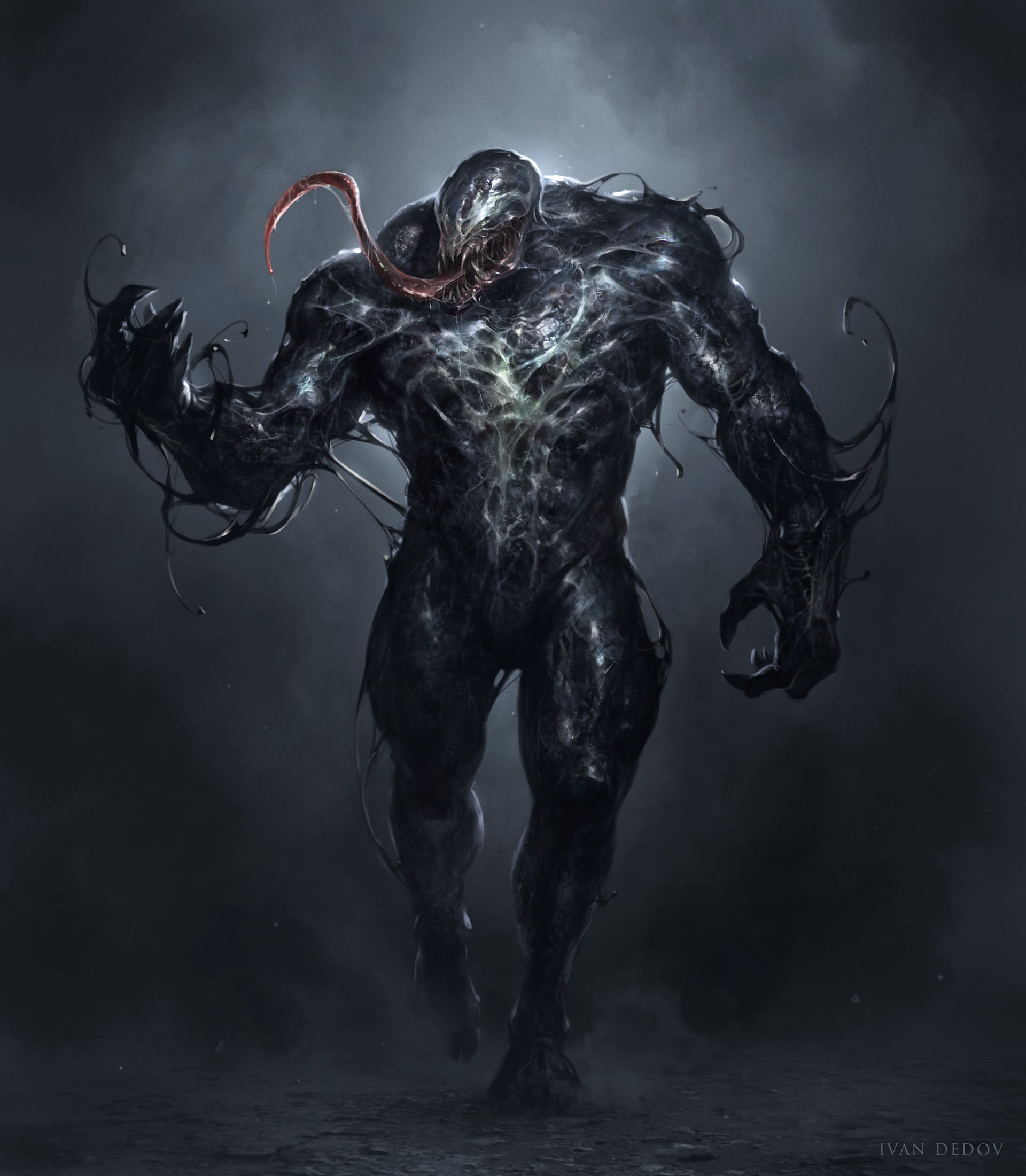 Venom wallpaper Ivan Dedov artwork digital art concept 2k