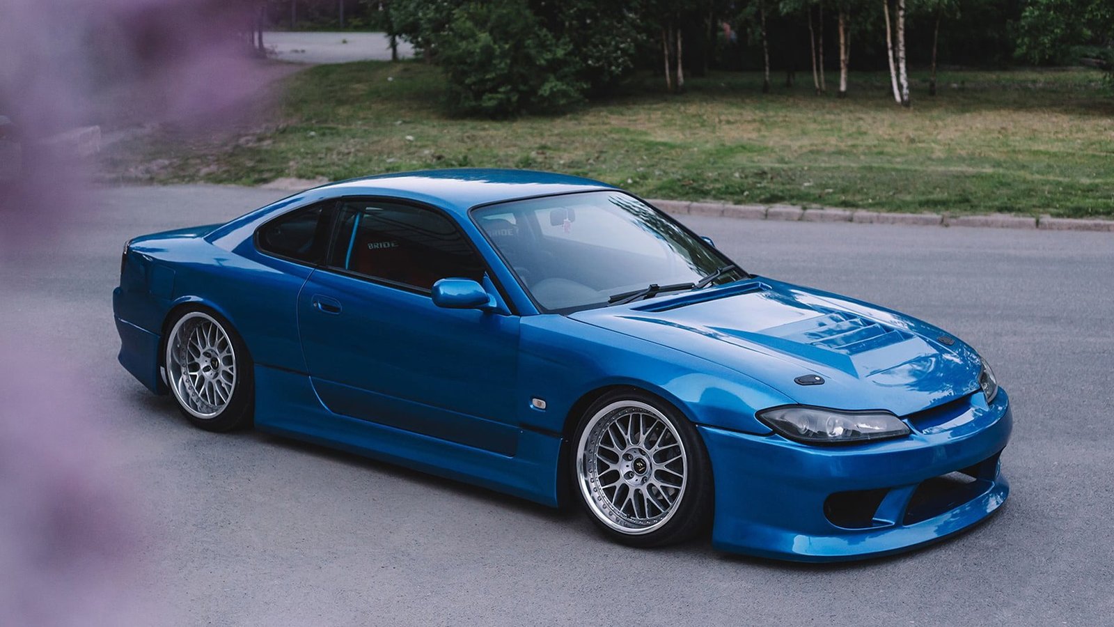 blue coupe Nissan Silvia JDM car Stilov mode of transportation 2k