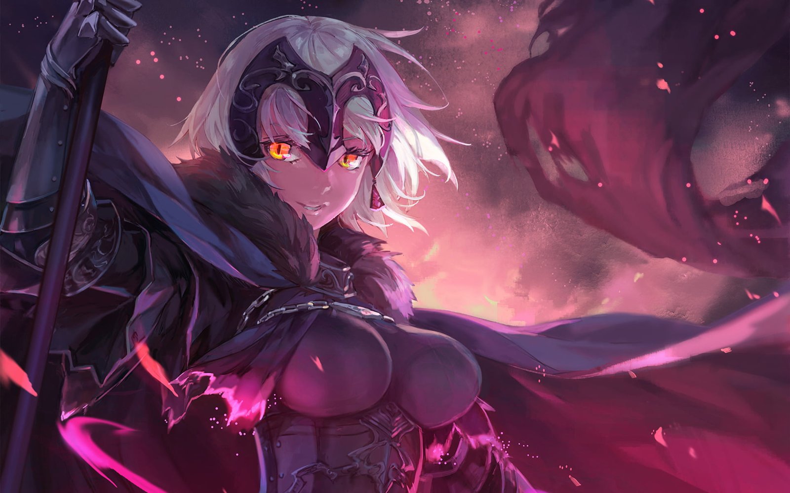 white haired female anime character digital wallpaper Fate Series 2k