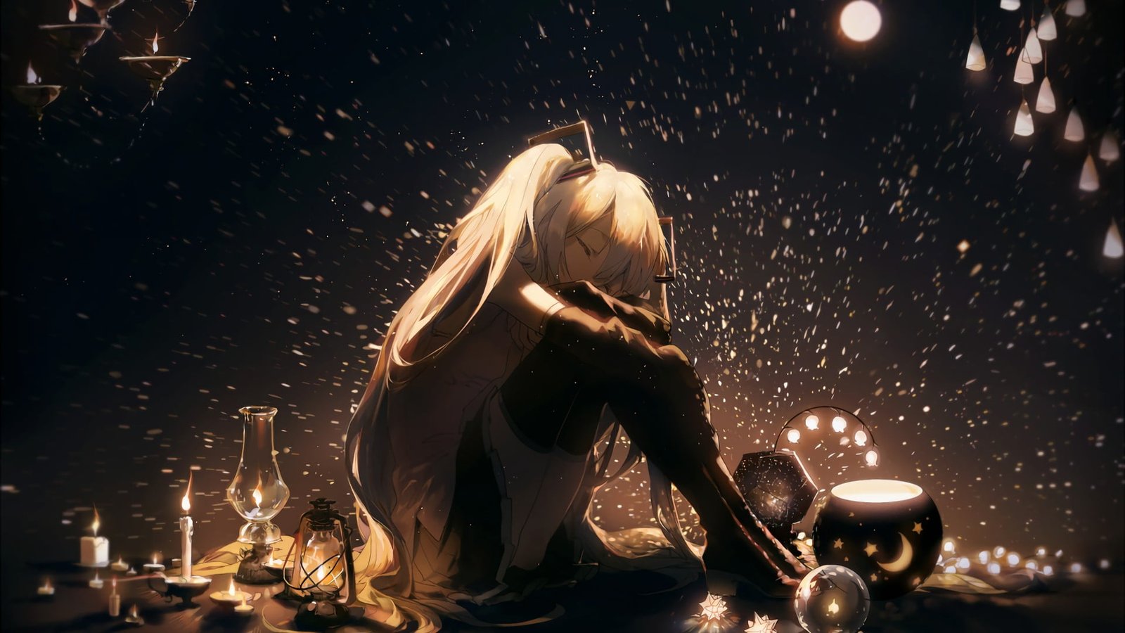 white haired female fictional character digital wallpaper anime girls 2k