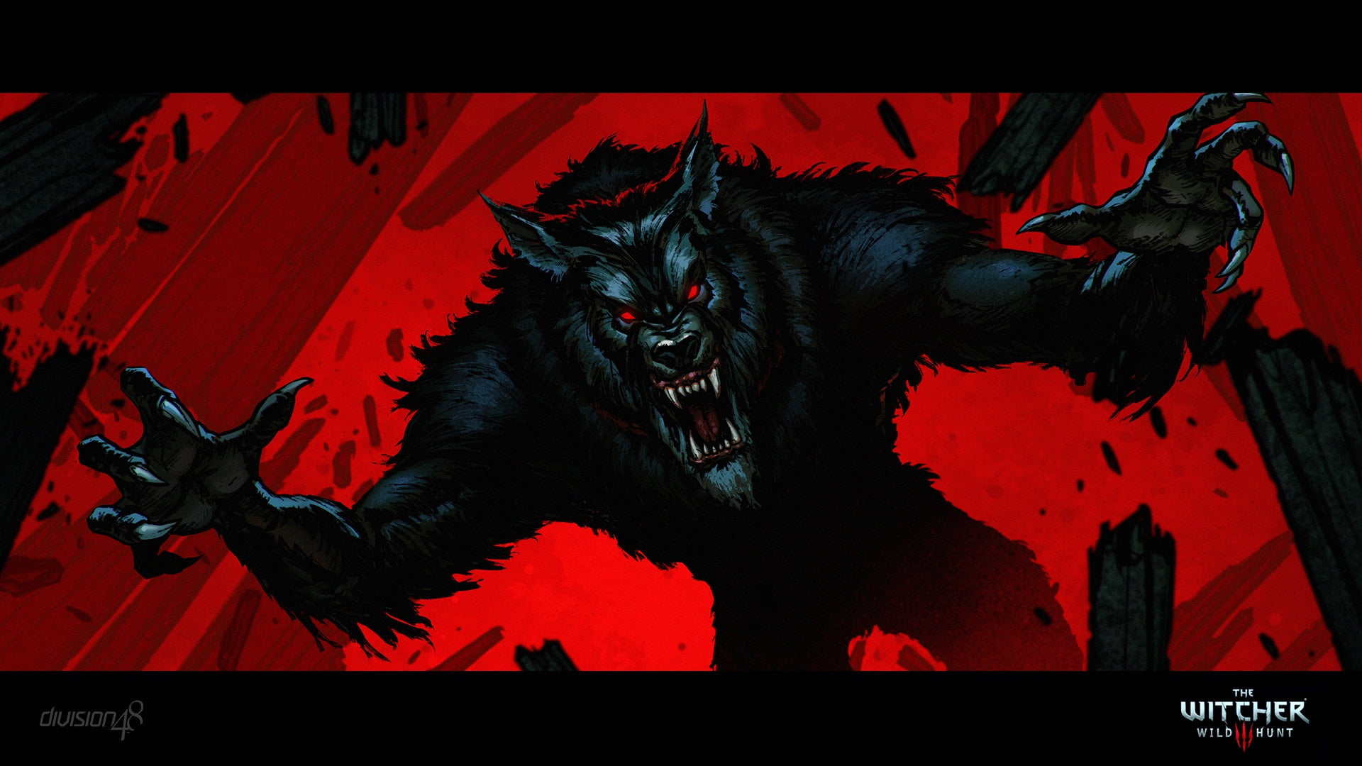 Wolf Werewolf Art Witcher 3 Wild Hunt by Gregory Przybys 2k