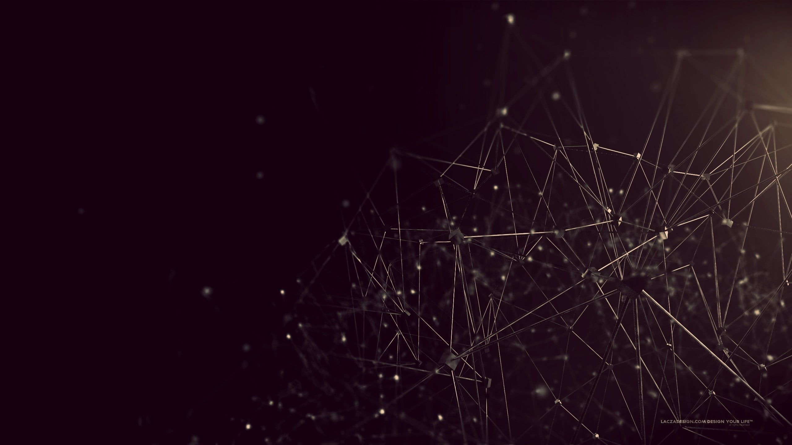 white constellation wallpaper lines geometry Lacza monochrome 2k