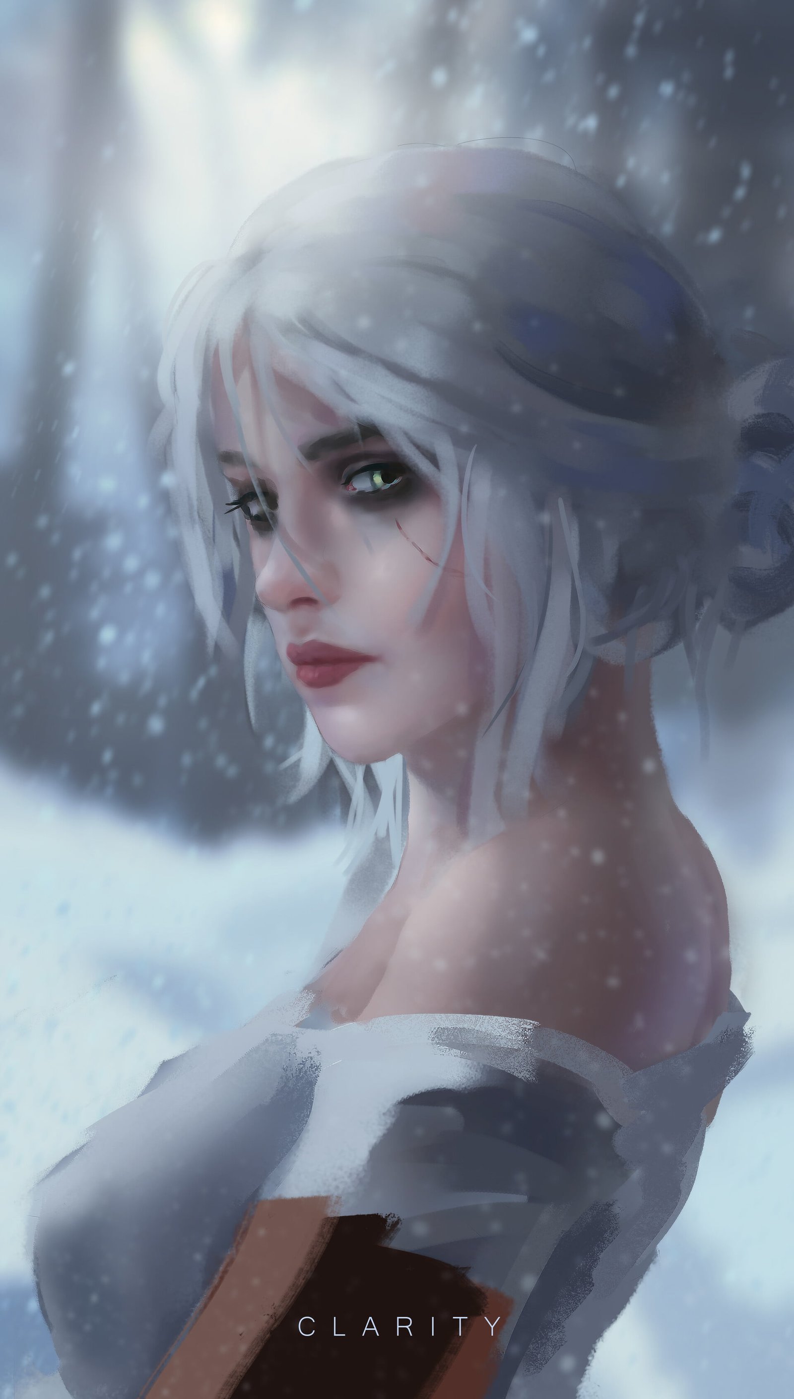 Ciri The Witcher Cirilla Fiona Elen Riannon fantasy art 2k