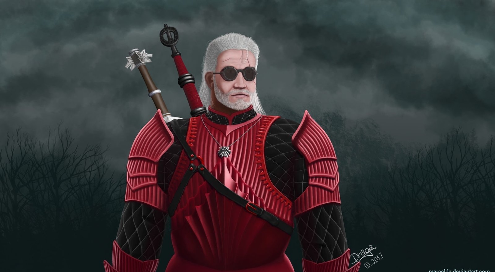 Witcher 3 Geralt of Rivia Games The hen gaidth cloud sky 2k