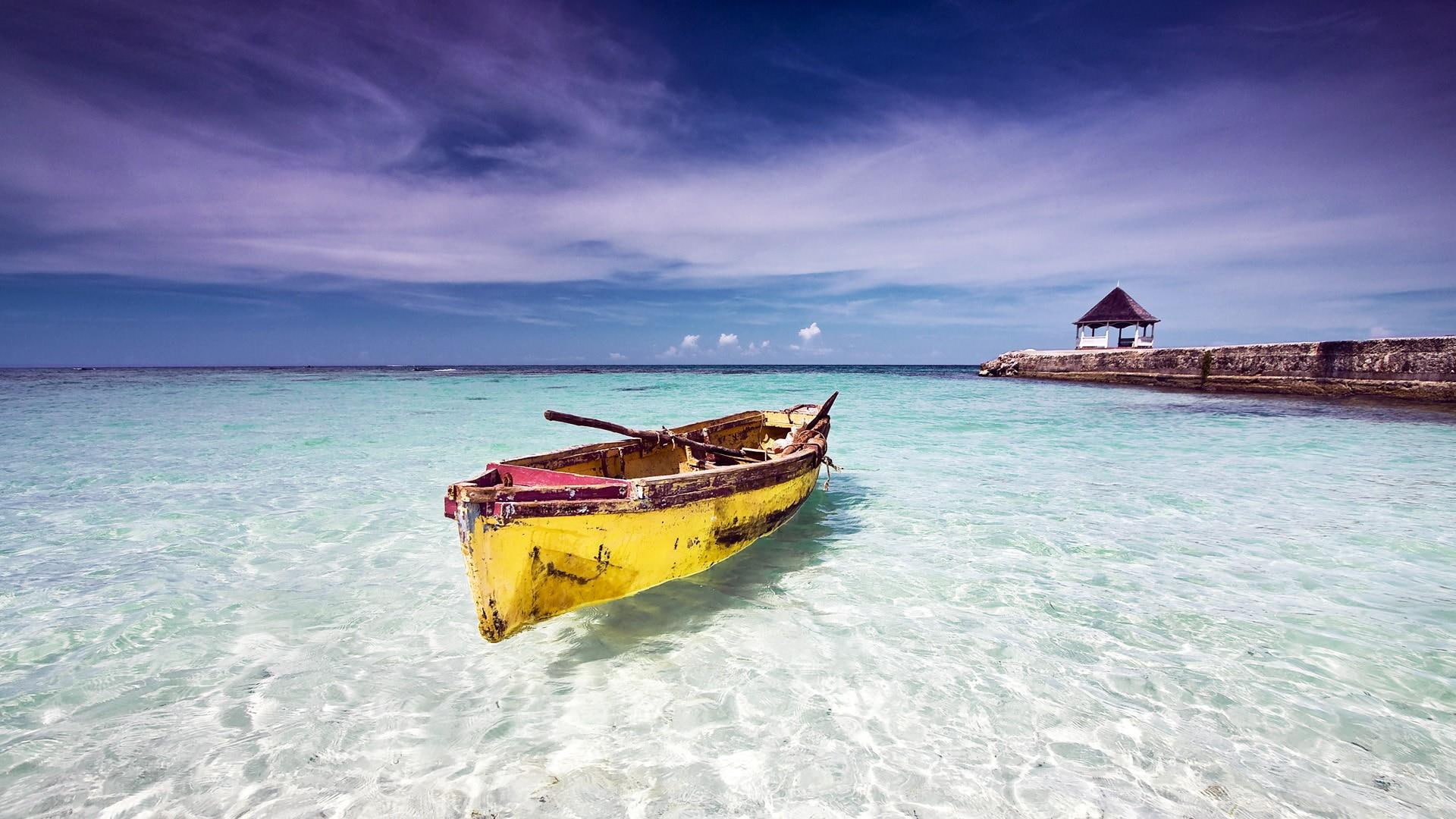 coast blue water sea caribbean jamaica tropics 2k