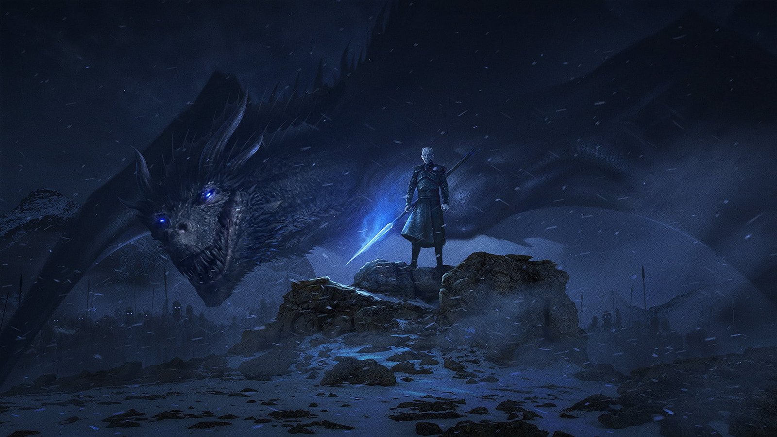 fantasy art dark Game of Thrones The Night King 2k