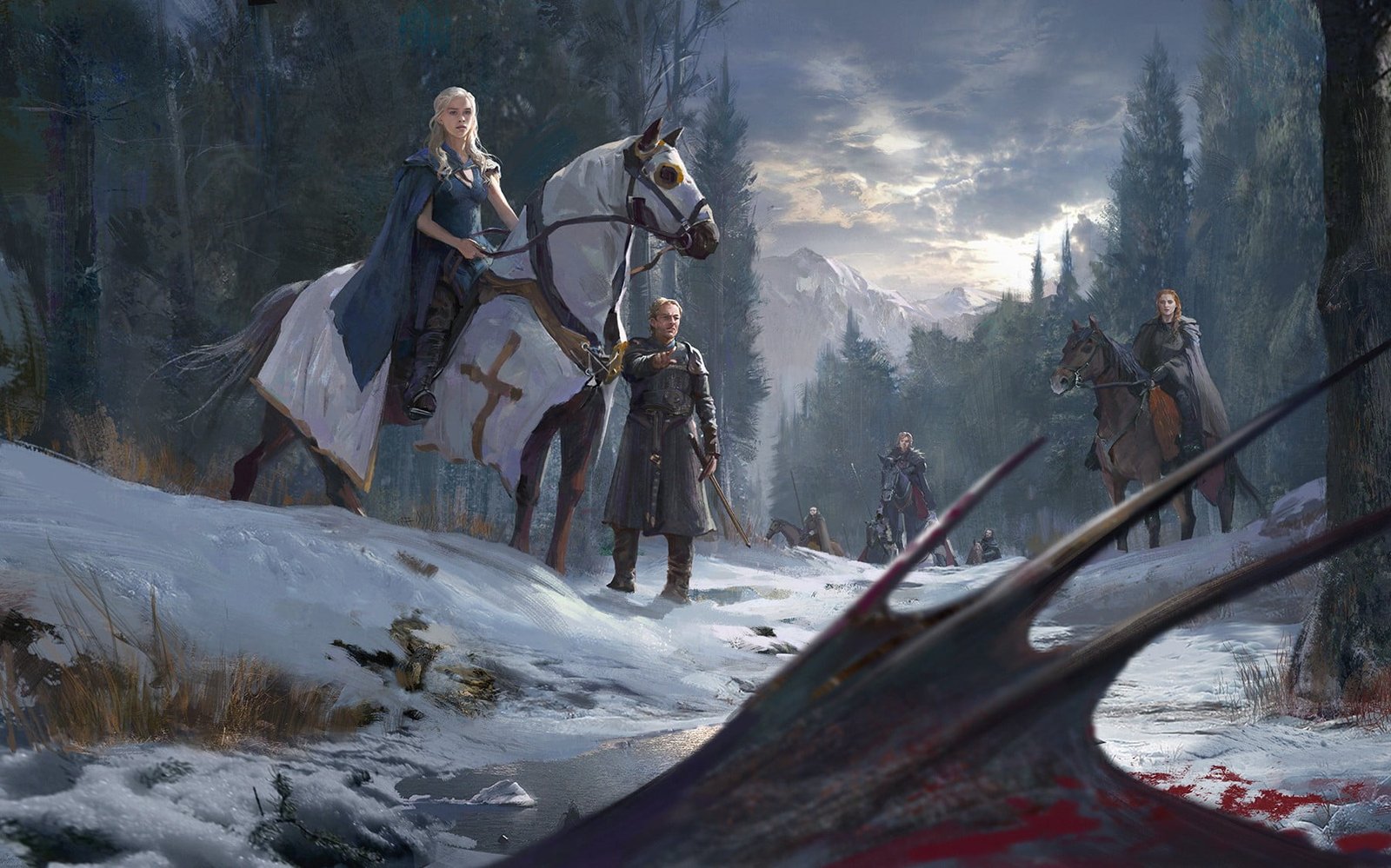 Game of Thrones wallpaper dragon warrior Daenerys Targaryen 2k
