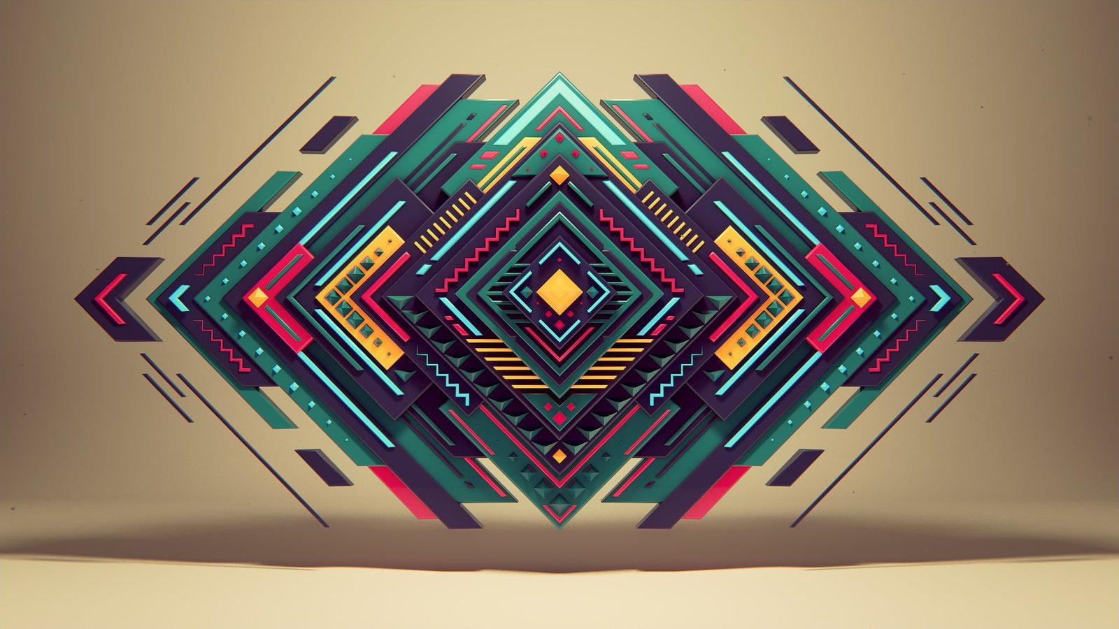 multicolored diamond wallpaper green and red digital art abstract 2k