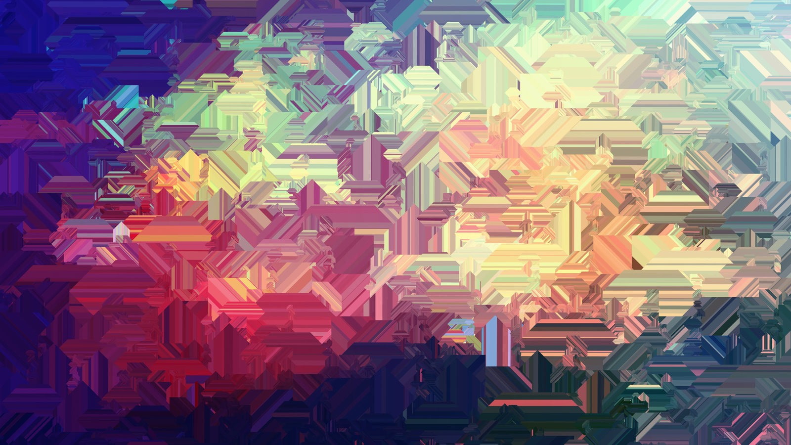 multicolored digital wallpaper abstract art warm colors 2k
