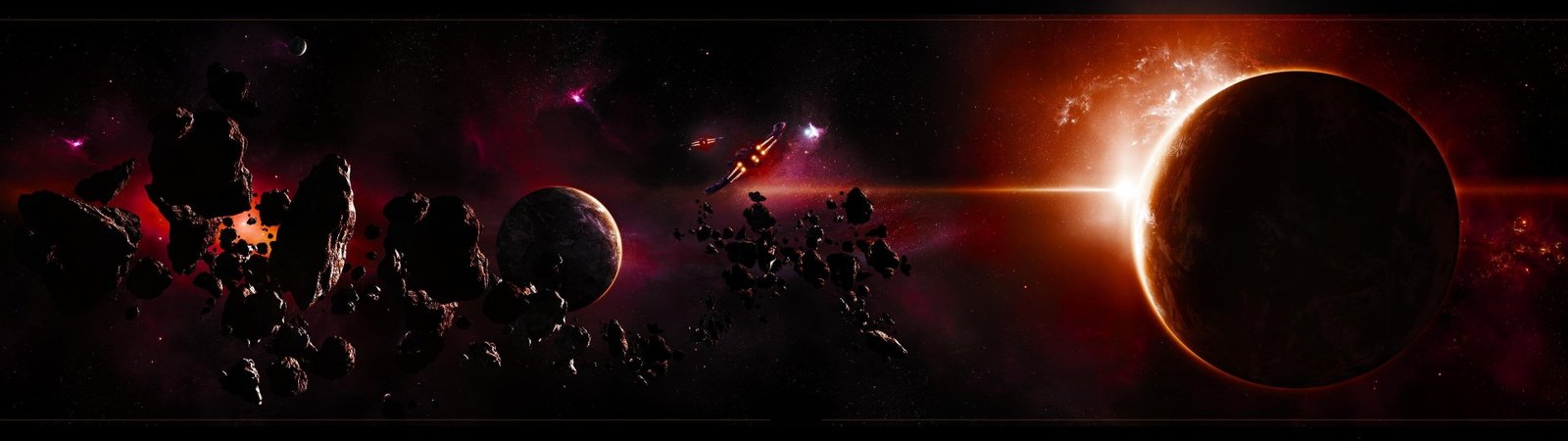 multicolored planet wallpaper space dual screen monitor 2k 4k