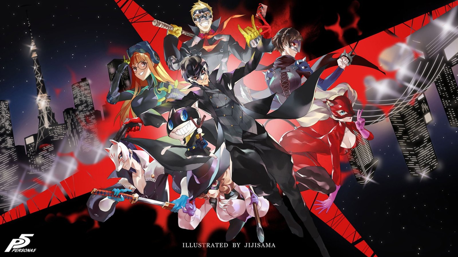 Persona 5 Anime Ann Takamaki Futaba Sakura Haru Okumura 2k