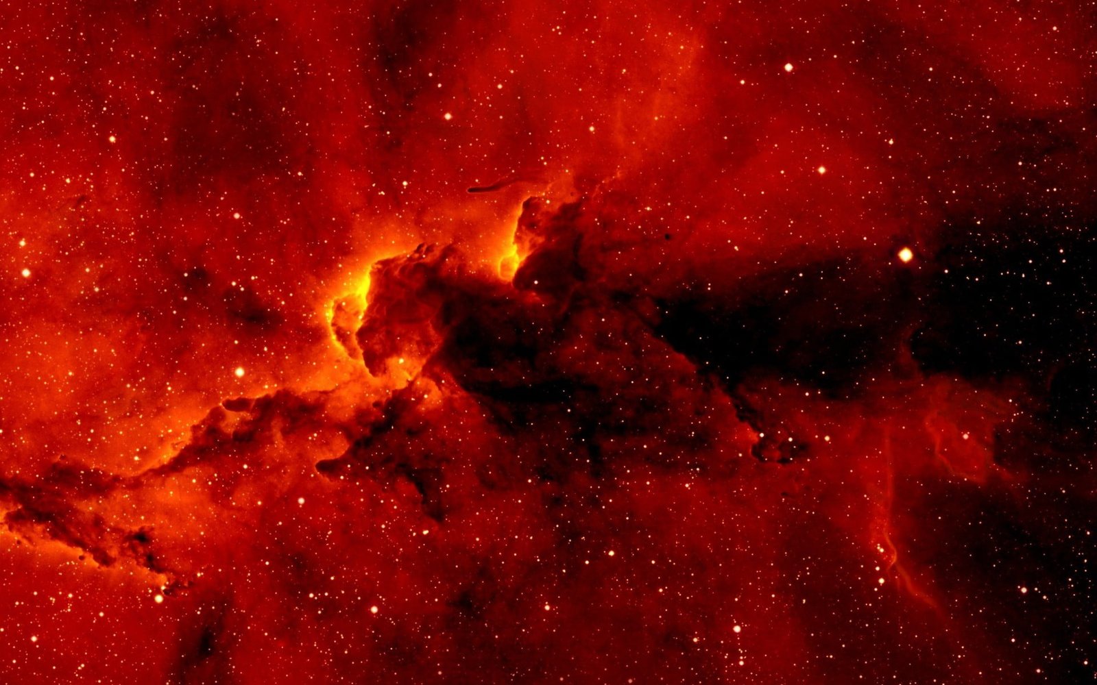 red galaxy space nebula star astronomy night sky 2k