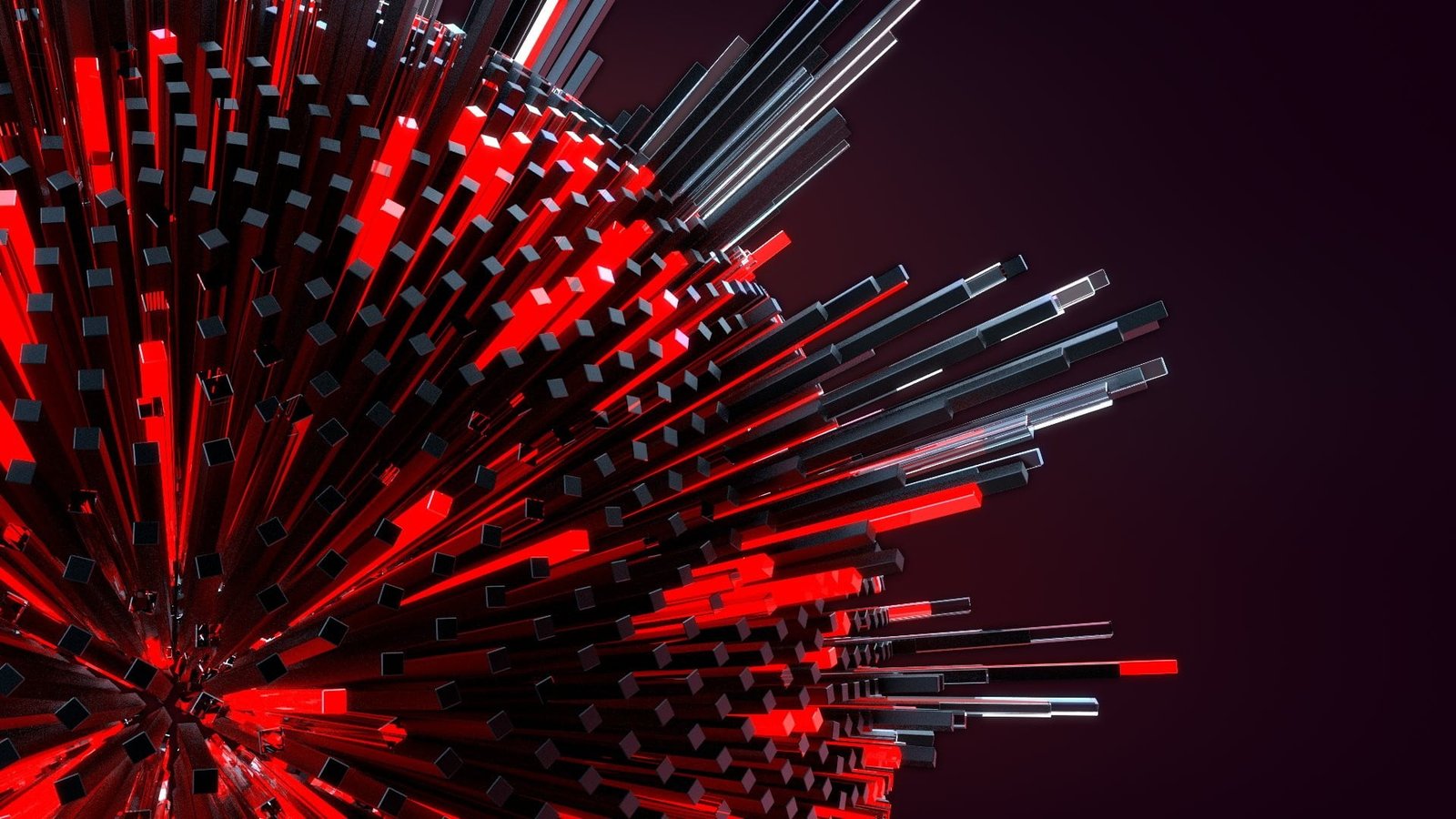 round red and black illustration geometry digital art abstract 2k