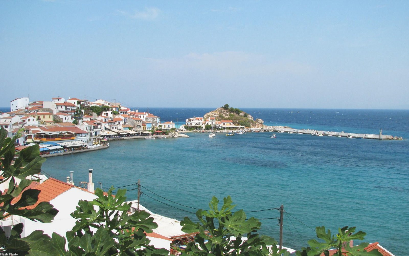 Samos greece beach village iseland druffix widescreen animals 2k