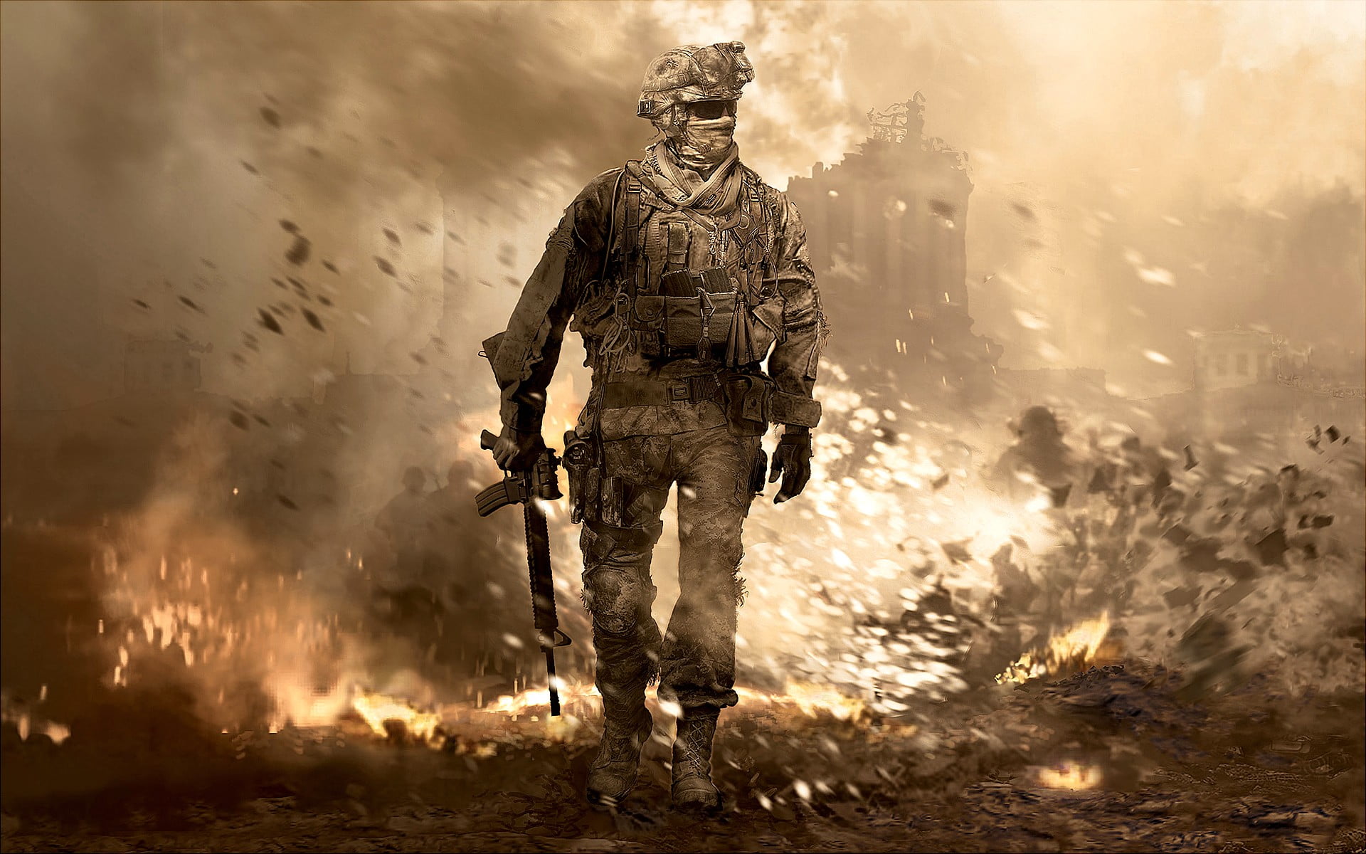 soldier wallpaper Call of Duty Modern Warfare 2 video games 2k