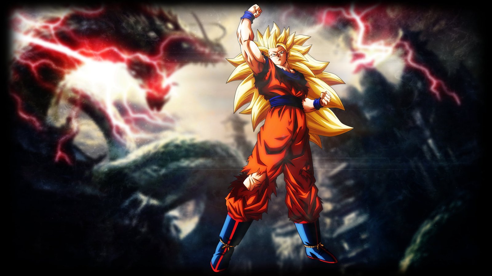 Son Goku 3 Dragon Ball Z Kai Vegeta Black 2k