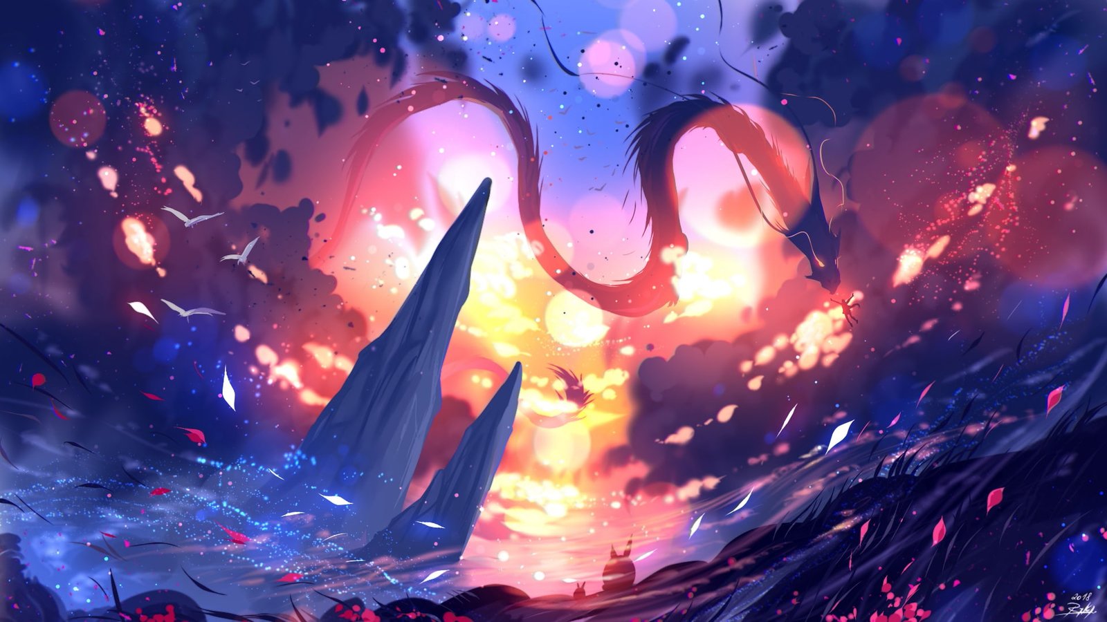 the sky nature dragon bokeh by ryky 2k