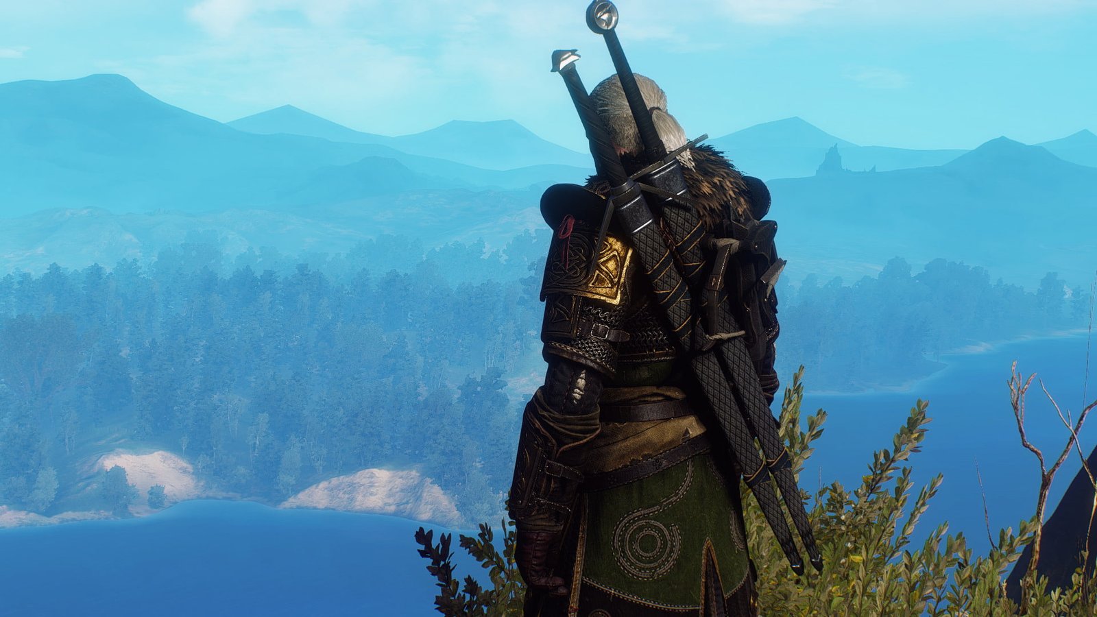the witcher 3 wild hunt geralt of rivia mountain 2k