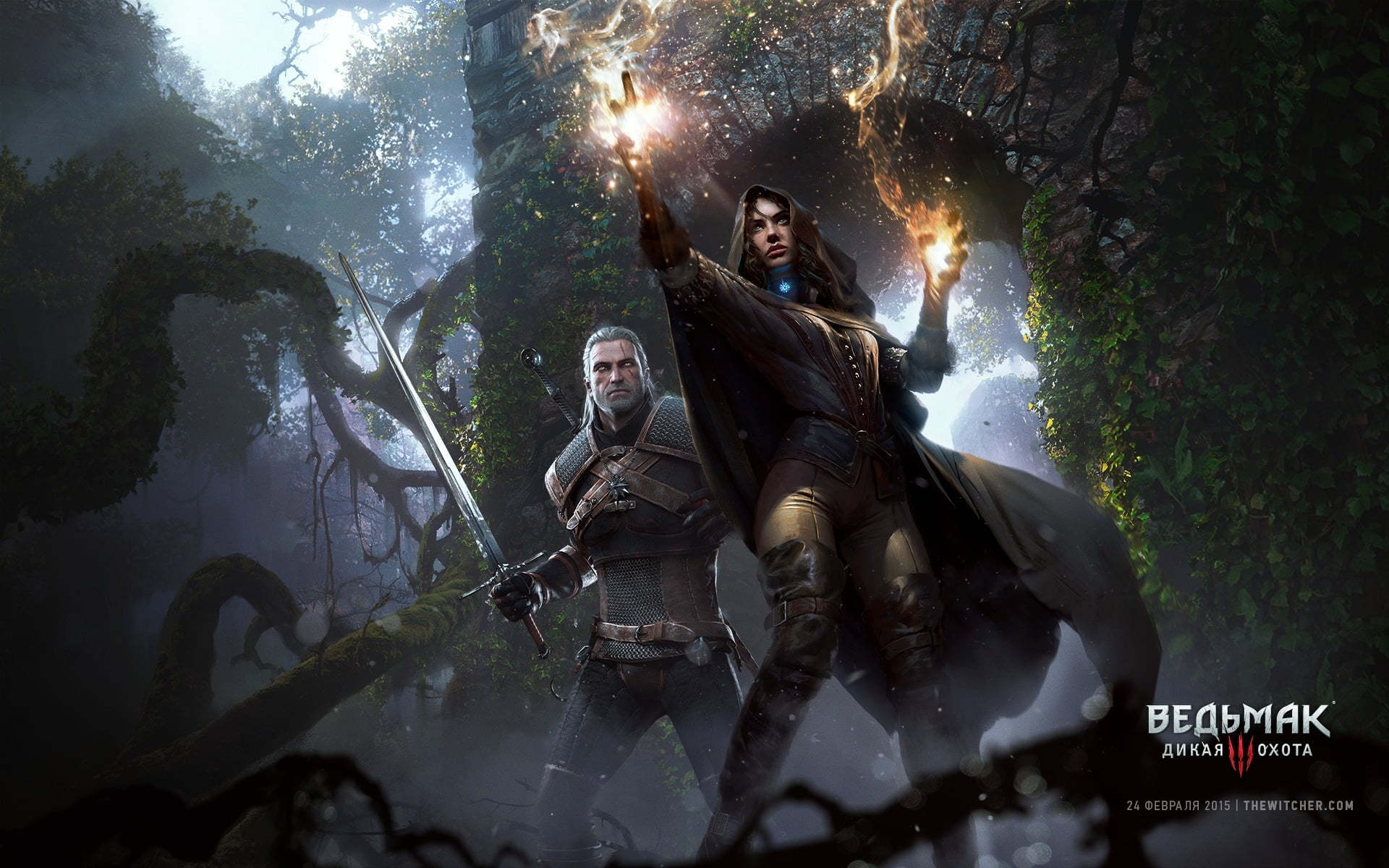 The Witcher 3 Wild Hunt poster Geralt CD Projekt RED 2k