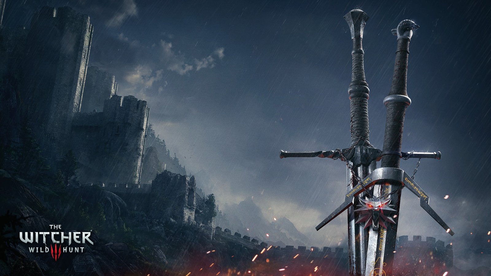 the witcher 3 wild hunt sword architecture nature 2k