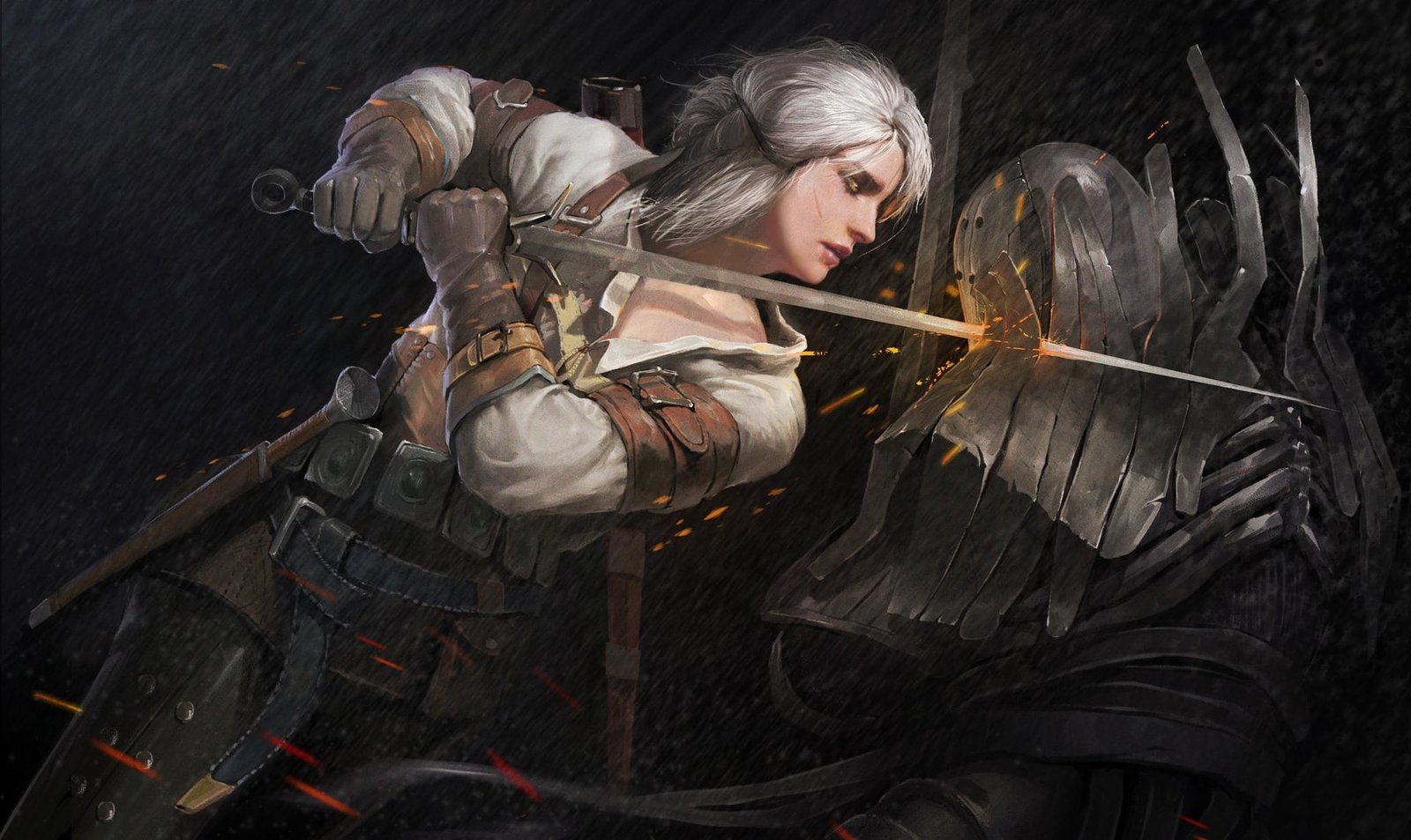 The Witcher 3 Wild Hunt armor sword Cirilla Fiona Elen Riannon 2k