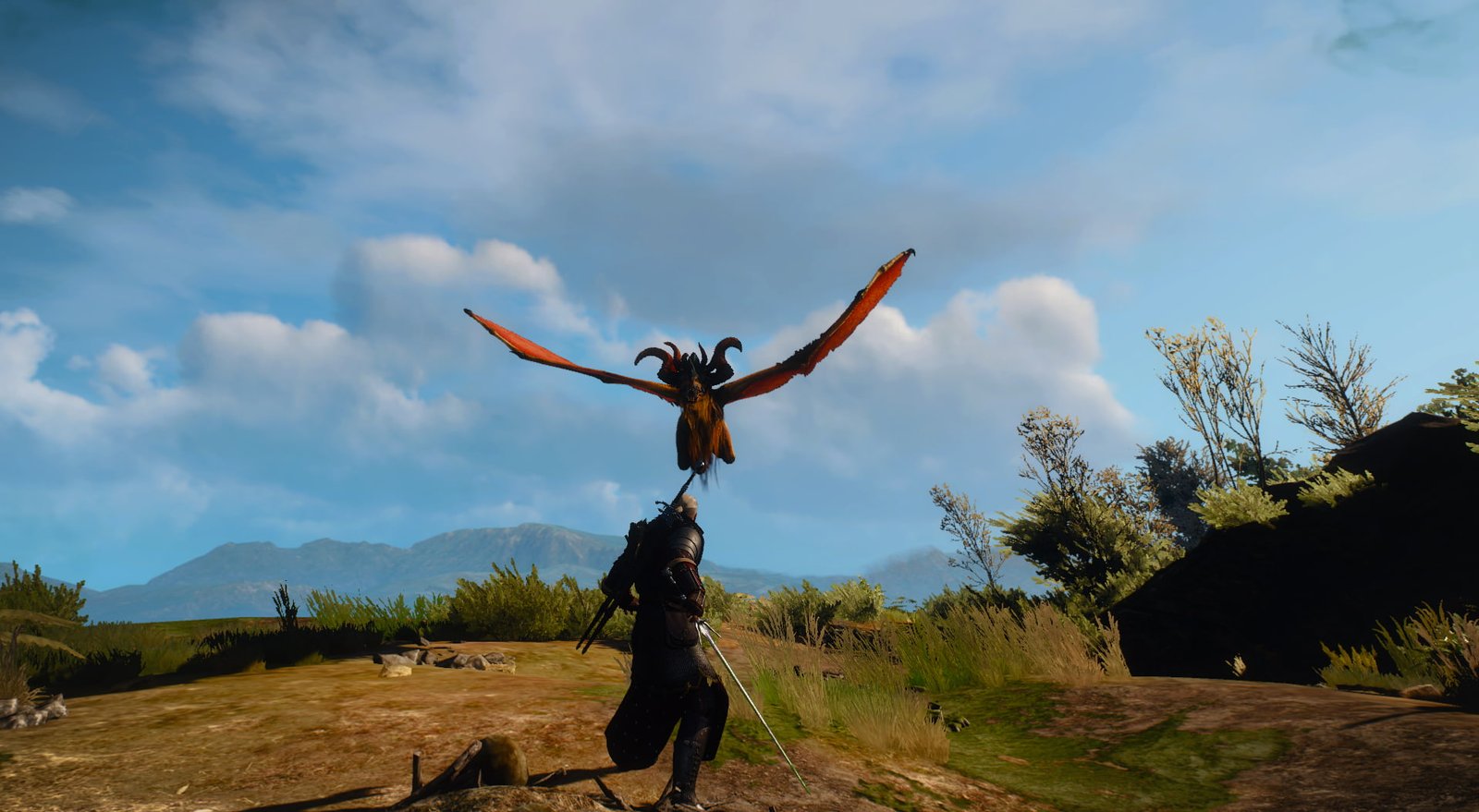 The Witcher 3 Wild Hunt Geralt of Rivia cloud sky nature 2k