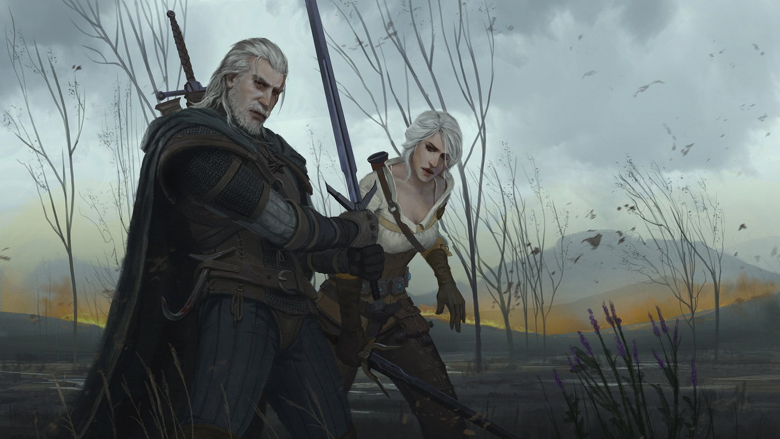 The Witcher 3 Wild Hunt Ciri Geralt of Rivia 2k