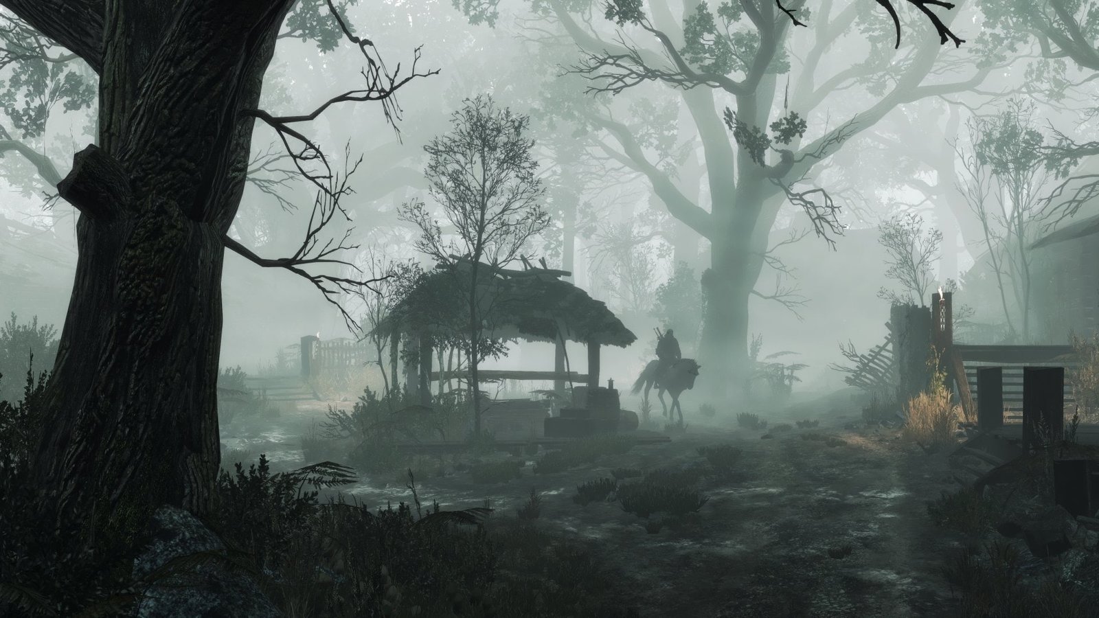 The Witcher 3 Wild Hunt Fog Geralt of Rivia 2k
