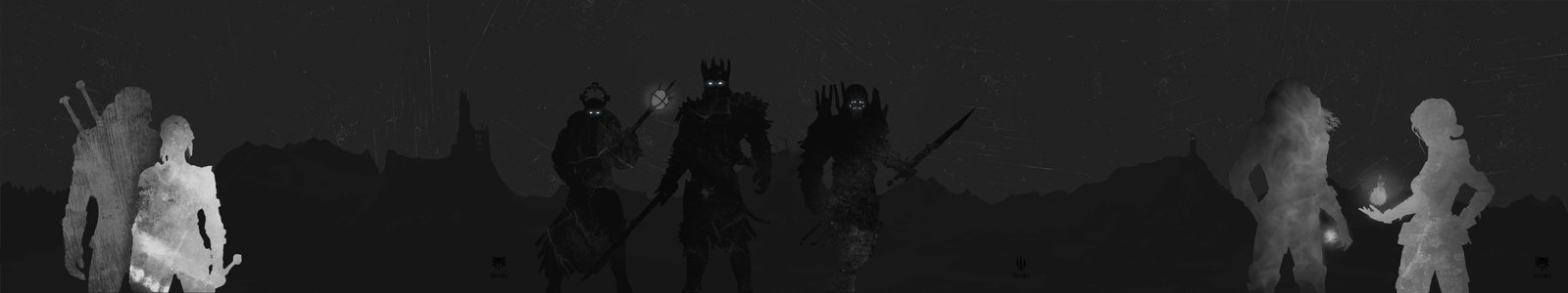 three anime character ilustration The Witcher 3 Wild Hunt 2k 4k 5k