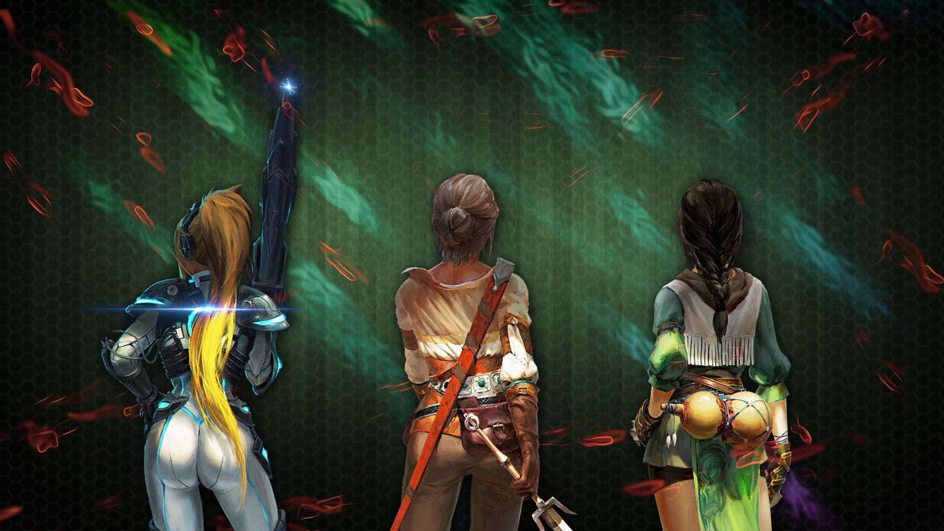 Video Game Crossover Ciri The Witcher Girl Nova Starcraft 2k