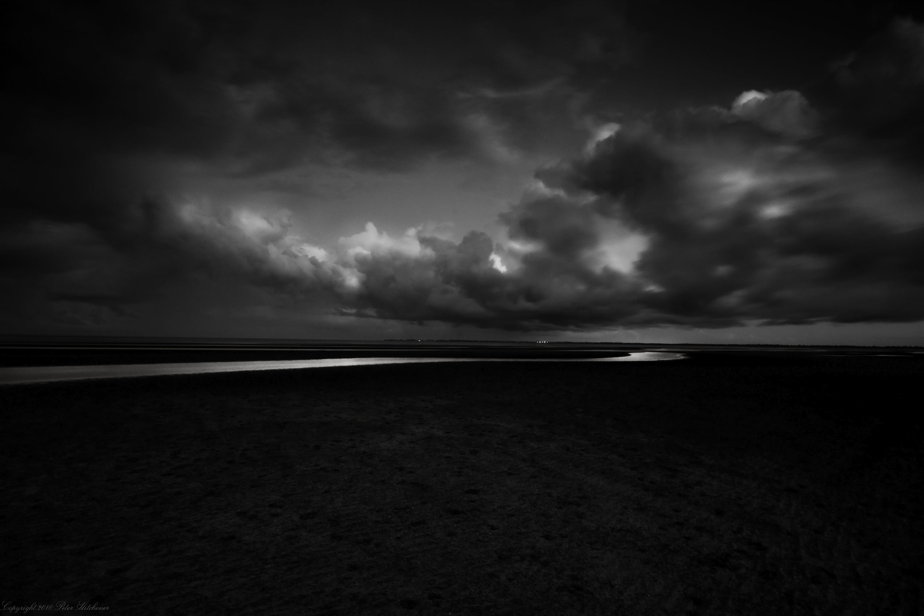 gray clouds dark monochrome landscape black nature cloud Sky 2k