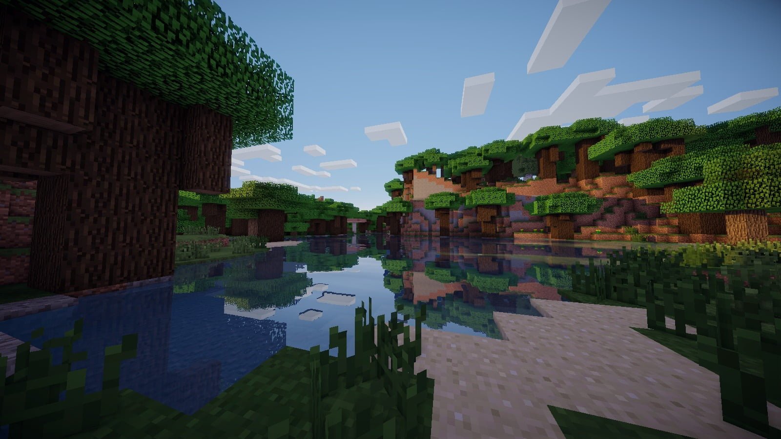 landscape minecraft wallpaper architecture building exterior 2k