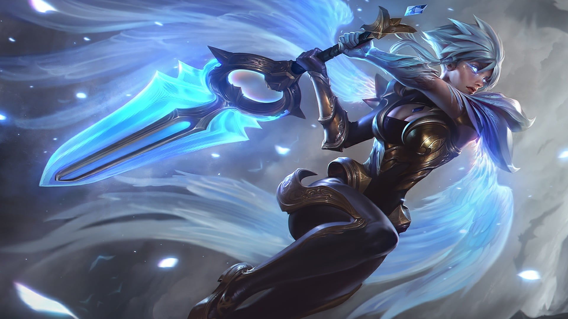 League of Legend Riven digital wallpaper Legends 2k