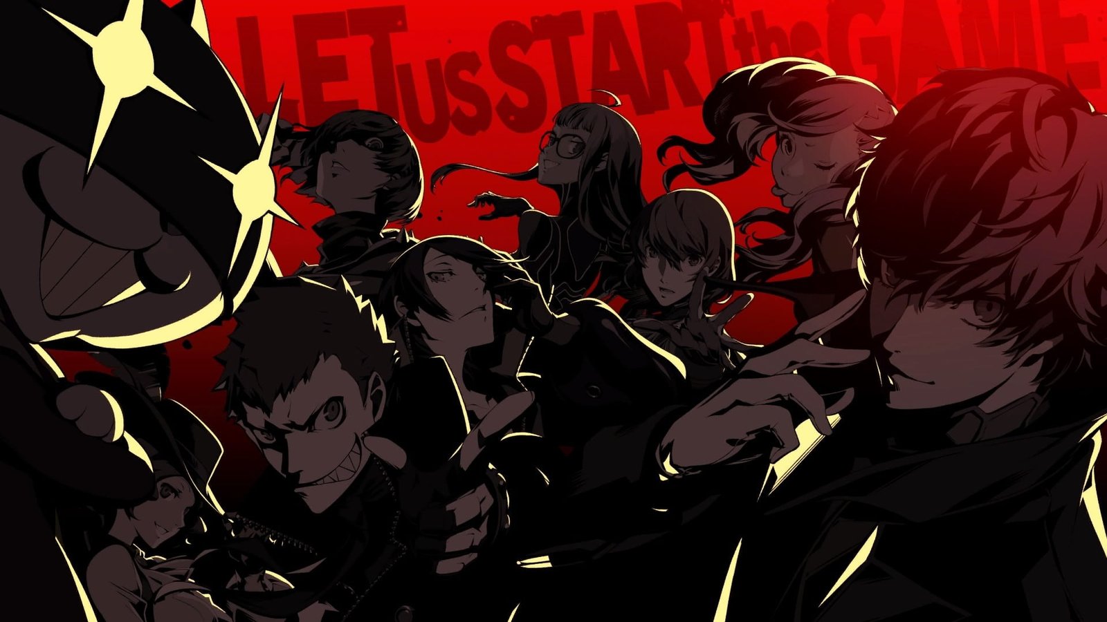 male and female anime characters digital wallpaper Persona series 2k