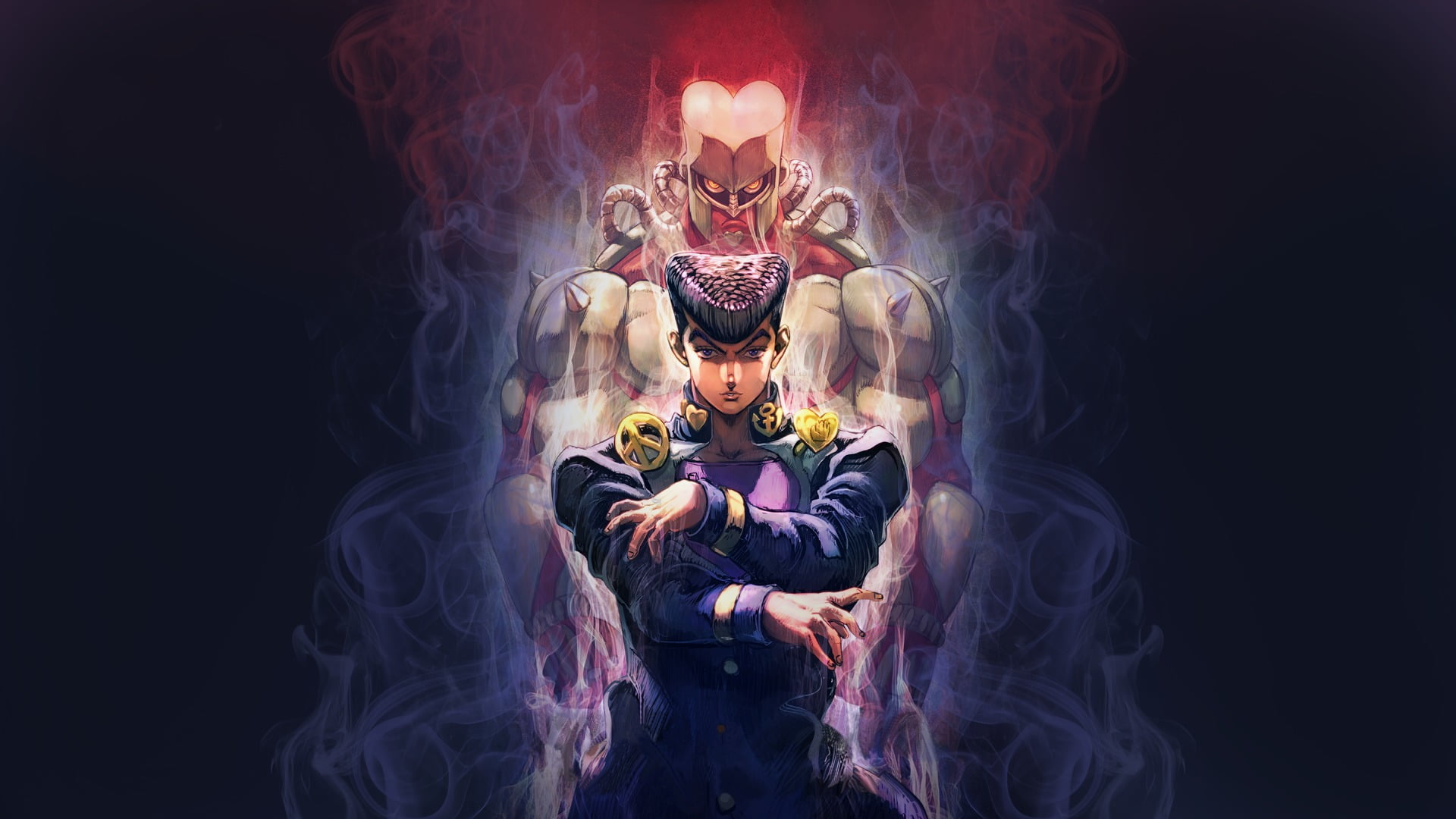 male anime character digital wallpaper JoJo's Bizarre Adventure 2k