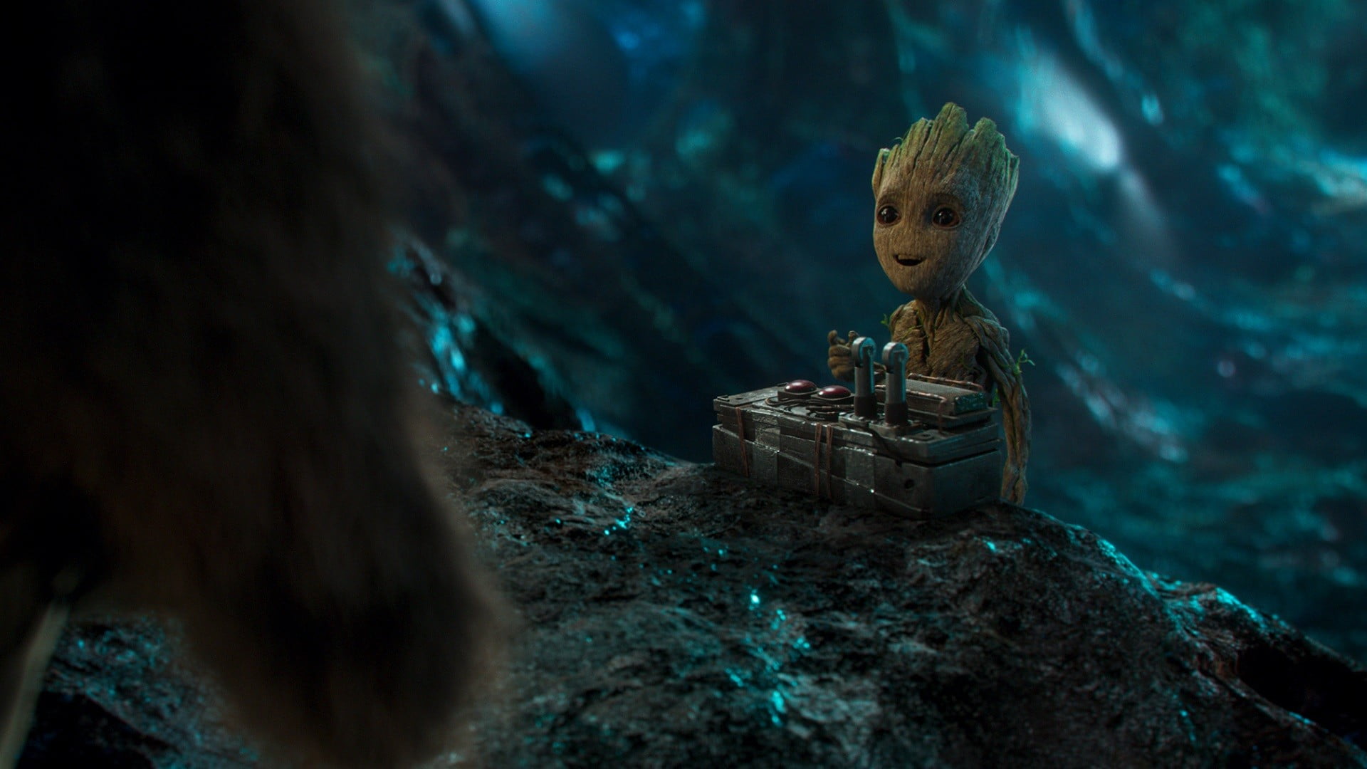 Marvel Guardians of the Galaxy Vol 2 Baby Groot movie still 2k