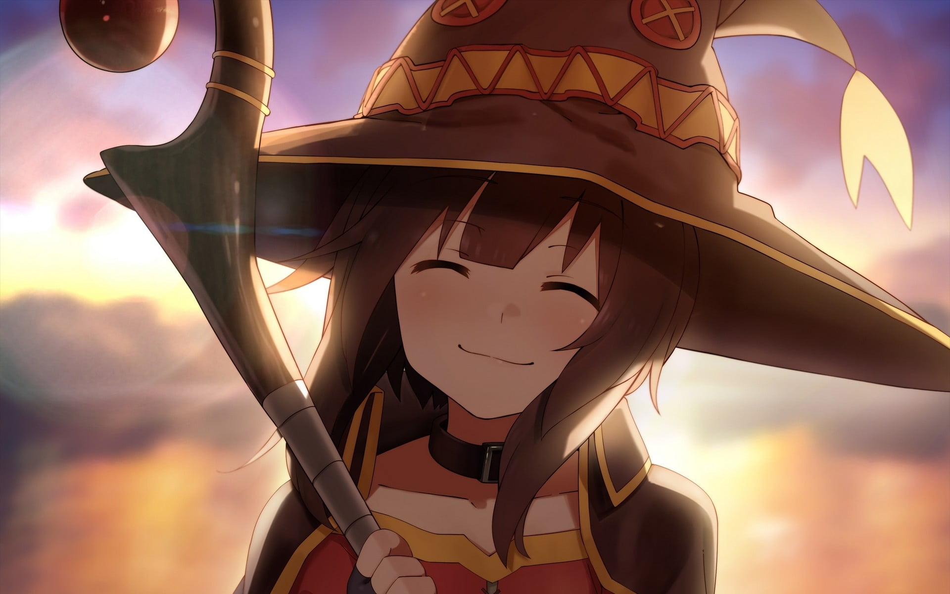 Megumin from Kono Subarashi illustration anime Subarashii Sekai ni Shukufuku wo 2k