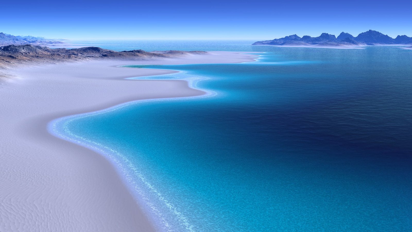 nature sky water sea ocean summer beach travel seascape 2k