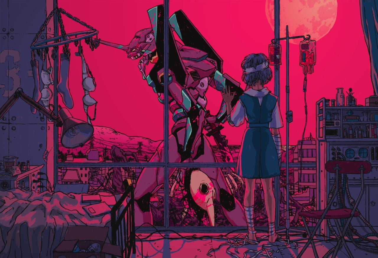 Neon Genesis Evangelion anime girls EVA Unit 01 Ayanami Rei