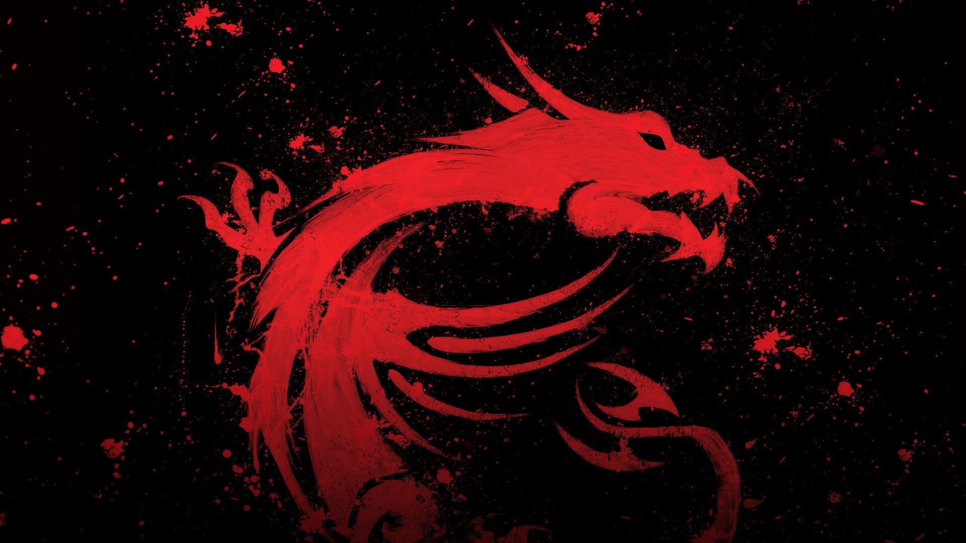 red dragon wallpaper MSI micro star international illustration 2k