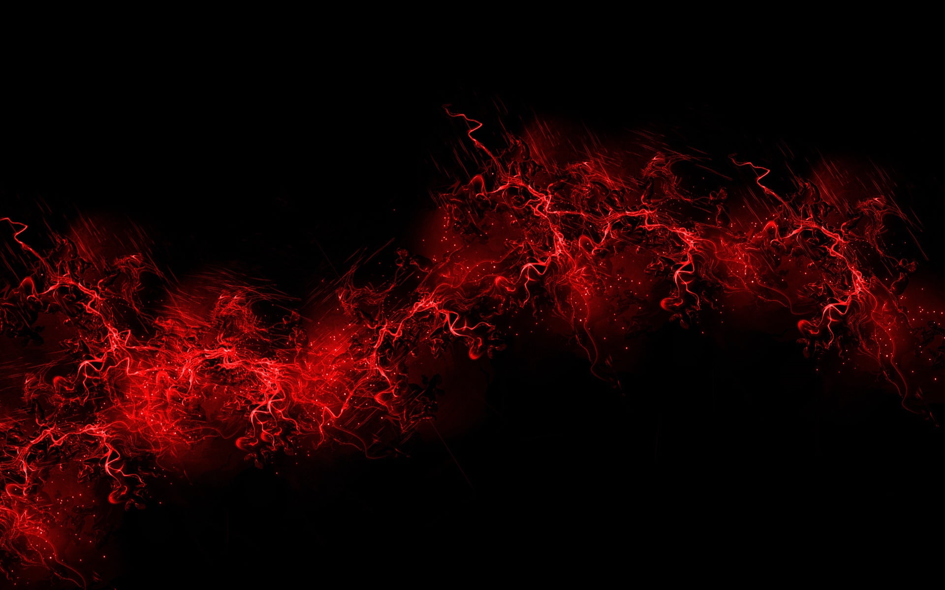 red line artwork black background color paint explosion burst 2k