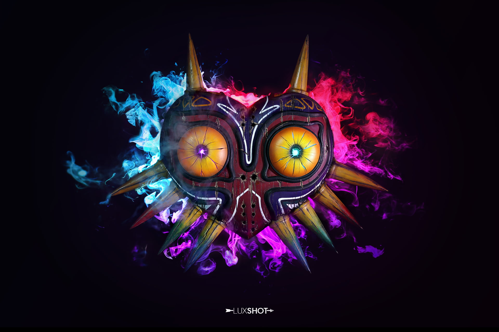 red black and brown logo artwork The Legend of Zelda Majora's Mask 2k