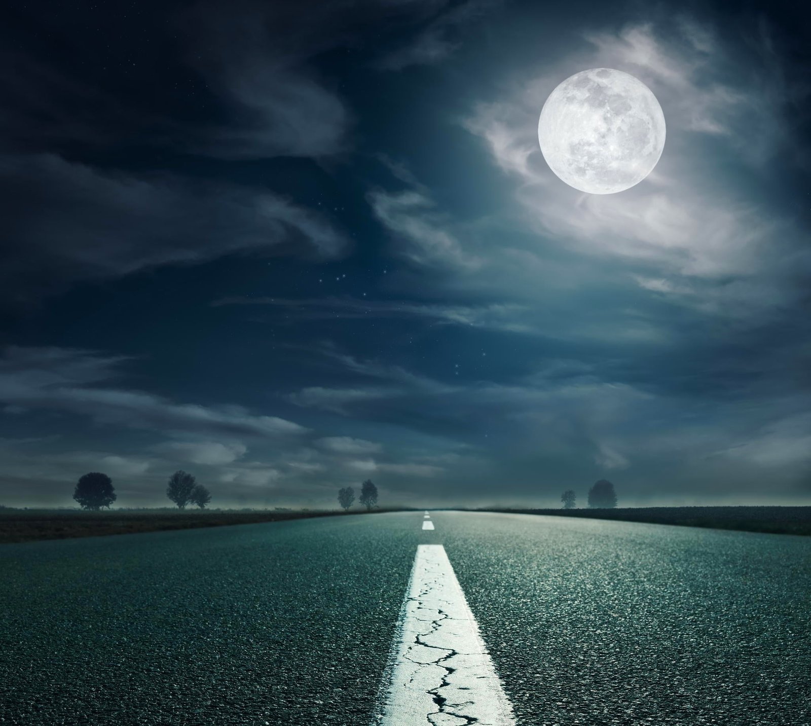 black and white wooden table landscape nature highway road 2k