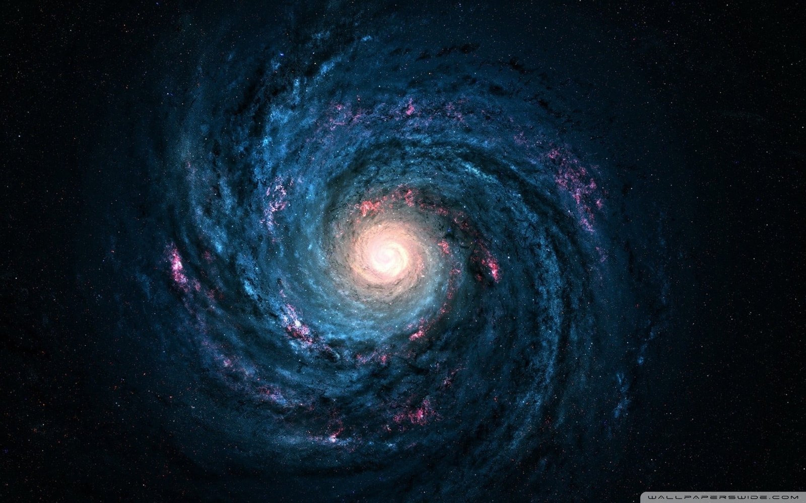 black hole illustration space galaxy universe stars digital art 2k