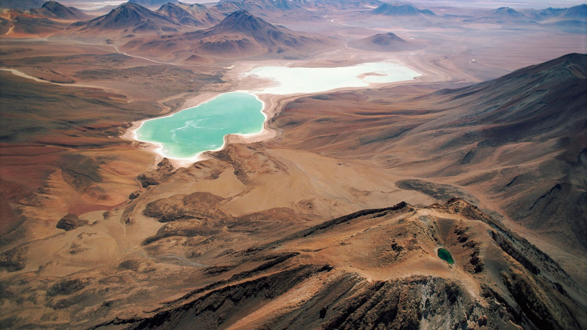 brown mountains water moutains nature scenery earth land 2k