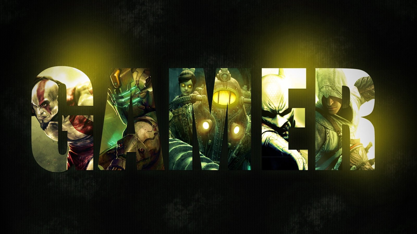 Gamer illustration logo video games God of War Dead Space 2k