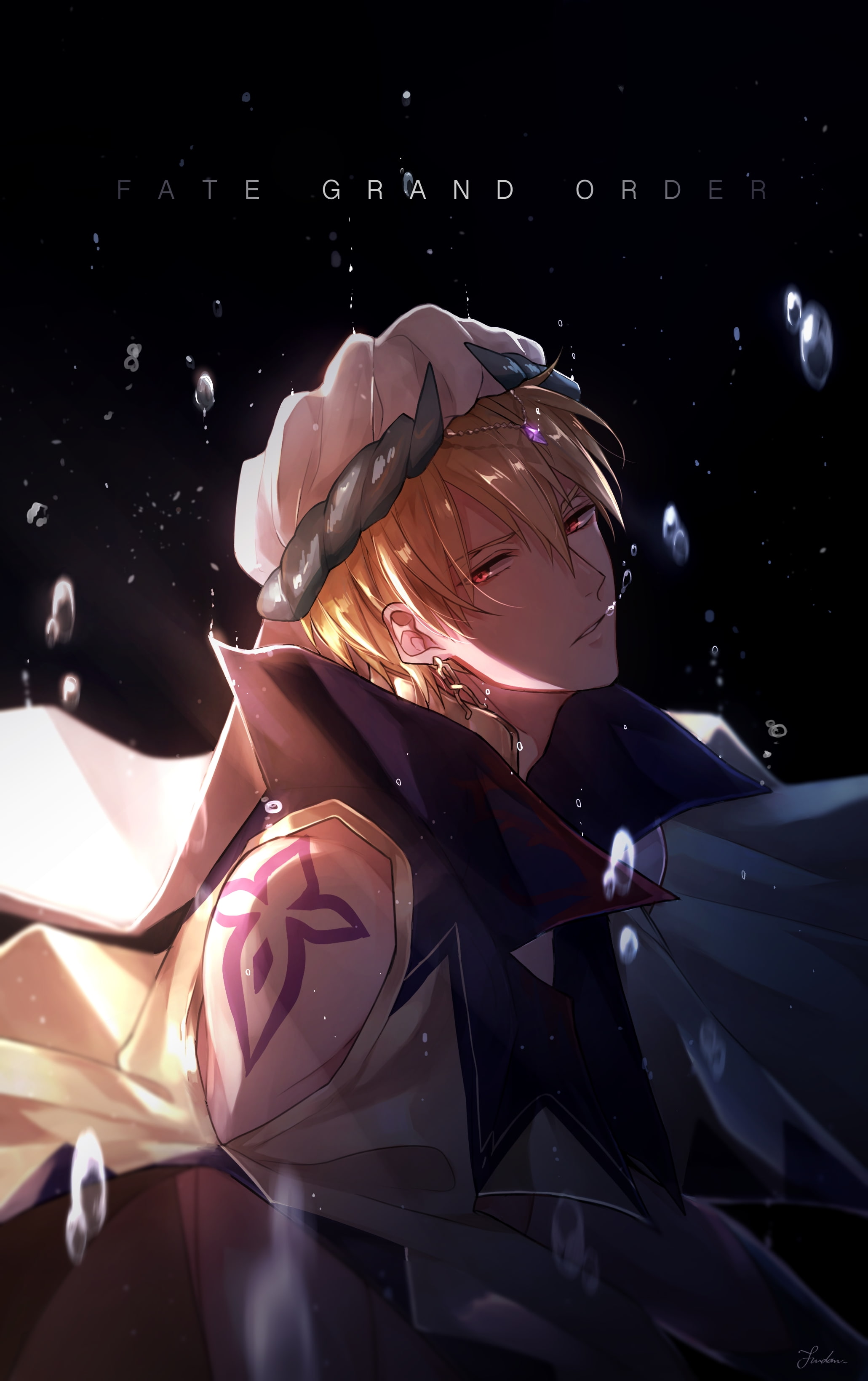 gilgamesh fate grand order blonde anime boy one person 2k